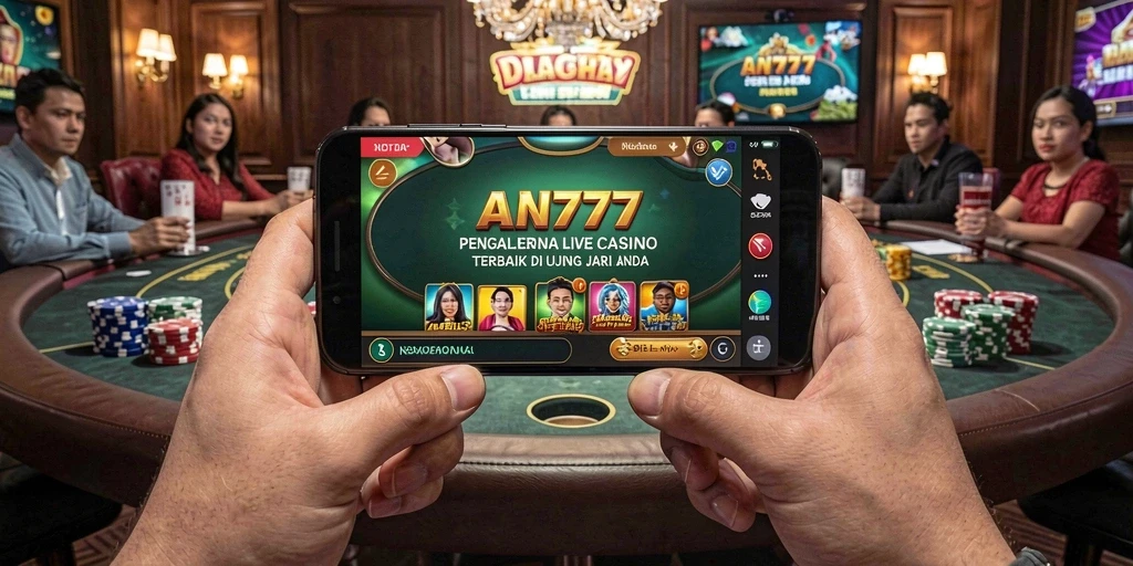Tampilan menarik gameplay Live Casino AN777 dengan dealer profesional.