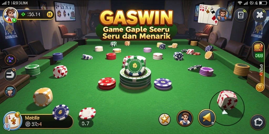 Tampilan menarik dari GASWIN saat bermain Gaple.