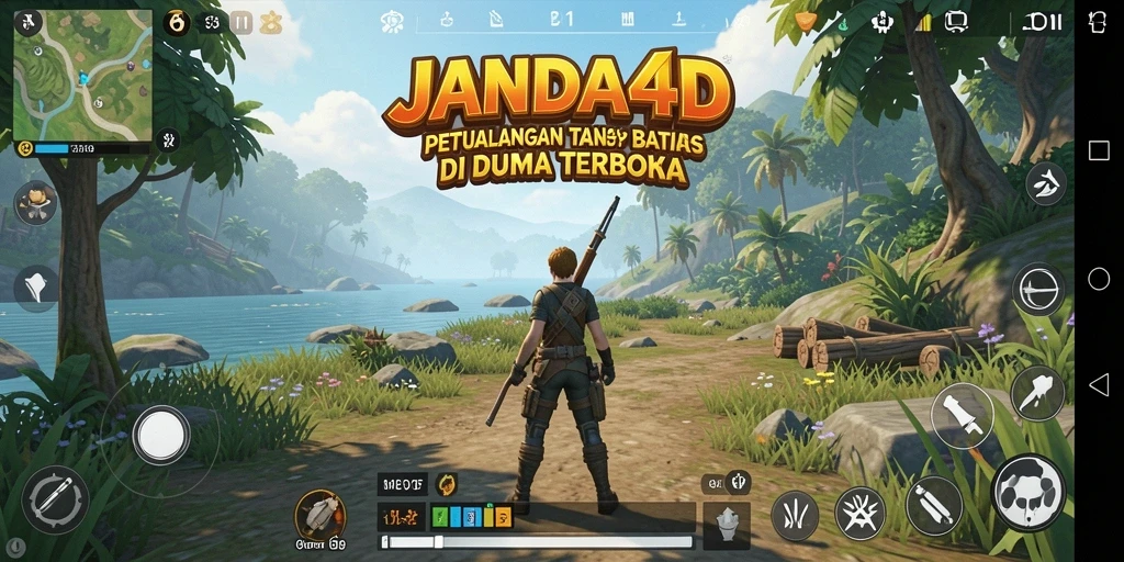Tampilan gameplay menakjubkan dari dunia terbuka JANDA4D.