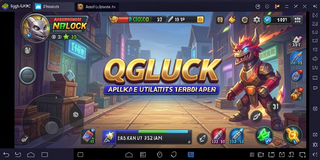 Tampilan antarmuka QGLUCK yang sederhana dan fungsional.