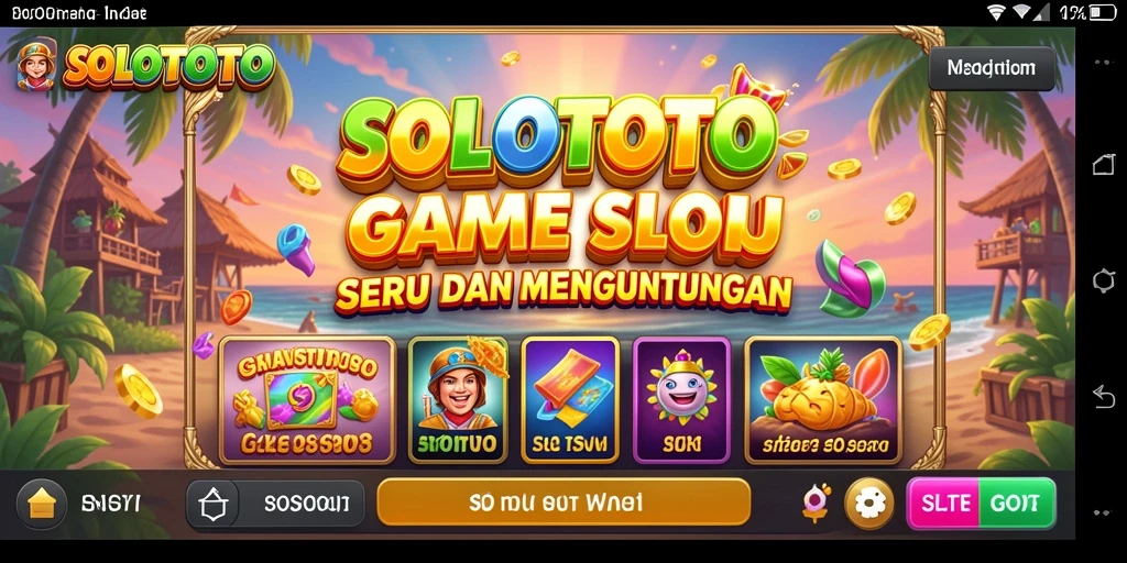 Screenshot gameplay <strong>SOLOTOTO</strong> menampilkan aksi seru slot yang mengasyikkan.